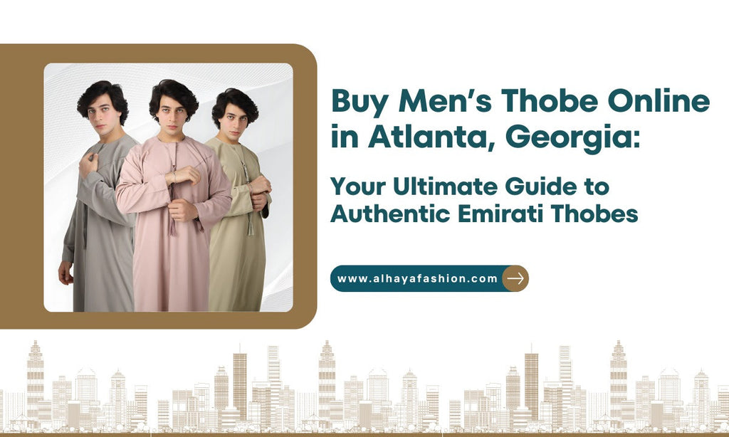 Men wearing authentic Emirati thobe in Atlanta, Georgia