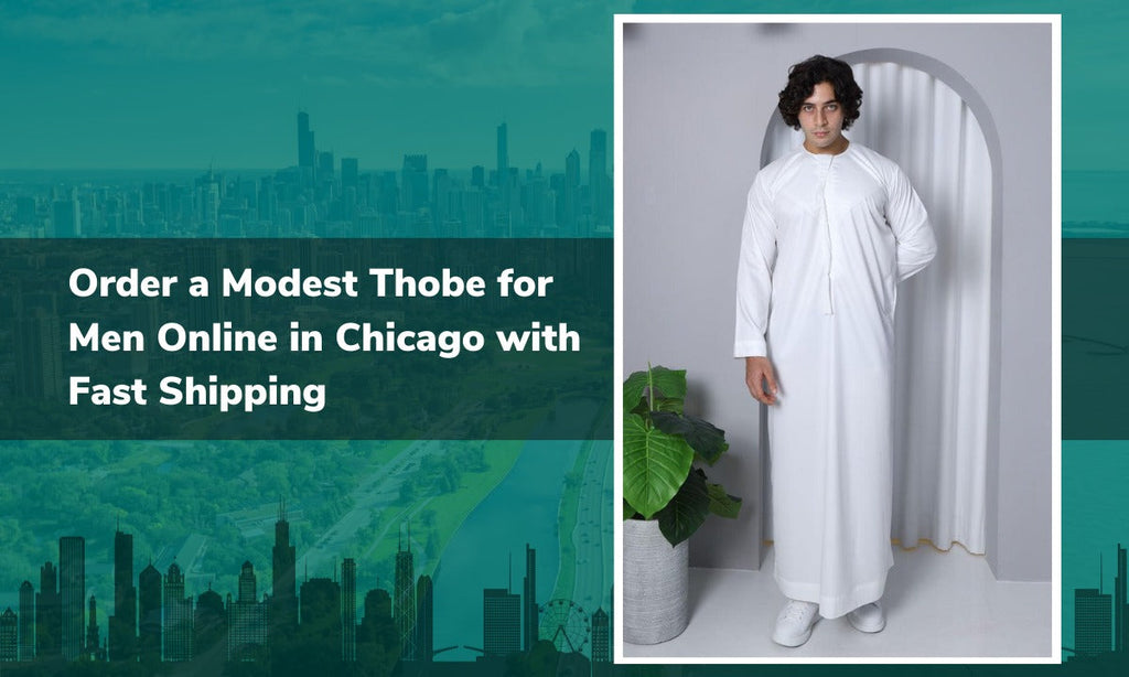 Modest Thobe for Men Online in Chicago with Fast Shipping from Alhaya Fashion