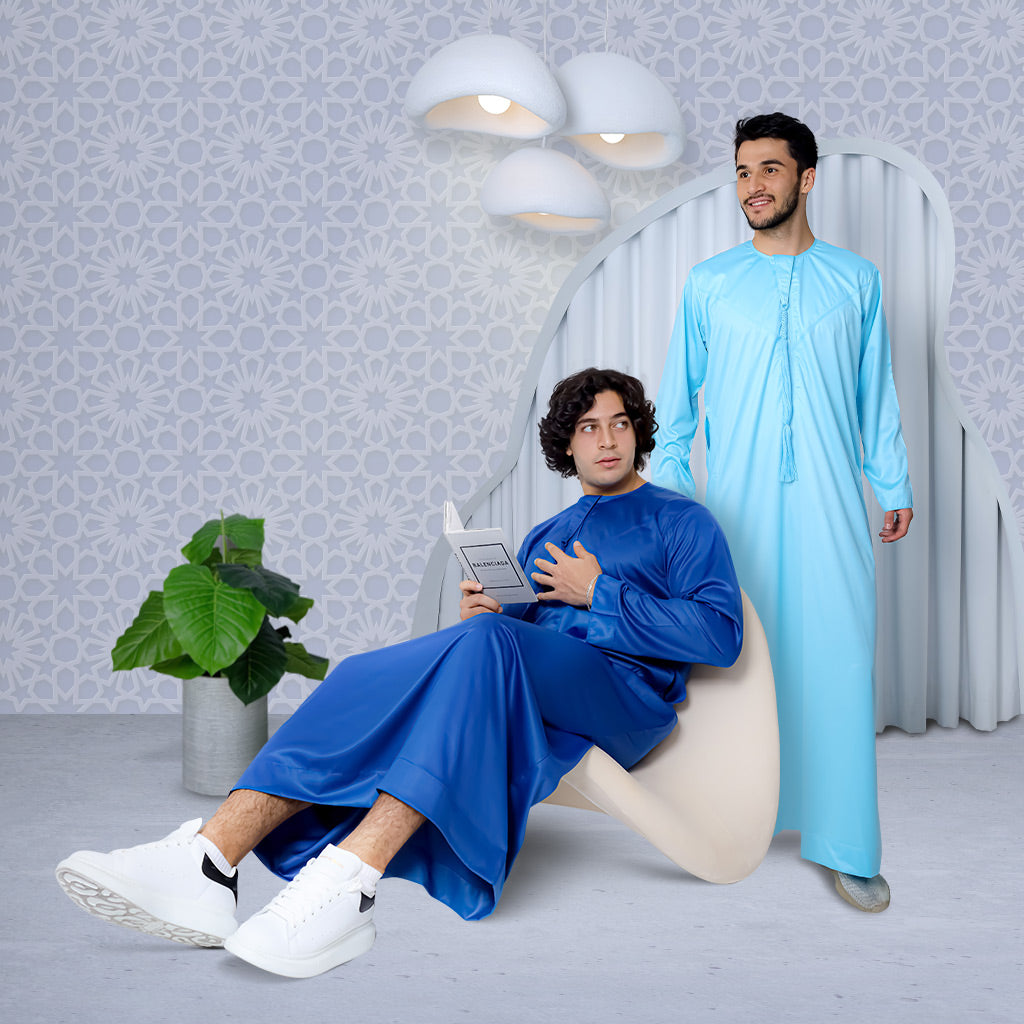 Buy Silk Emirati Thobes Online at Alhaya Fashion