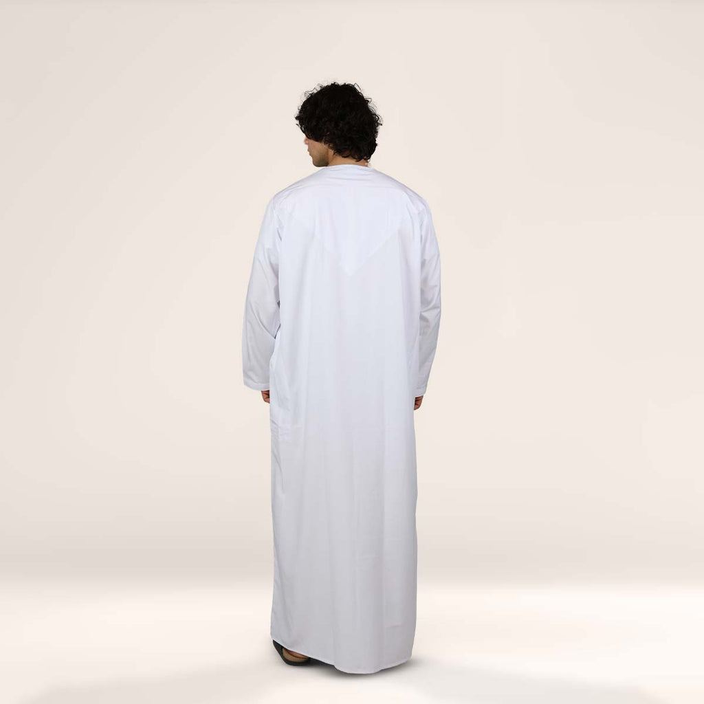 Triple White Omani Dishdasha for Men