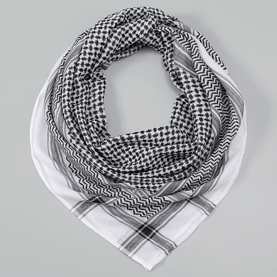 Shemagh/Keffiyeh White and Black