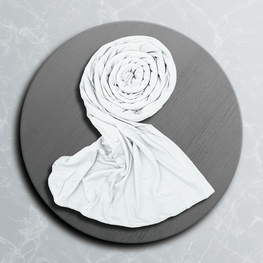 Women’s White Jersey Scarf USA – Lightweight and Stretchable Hijab