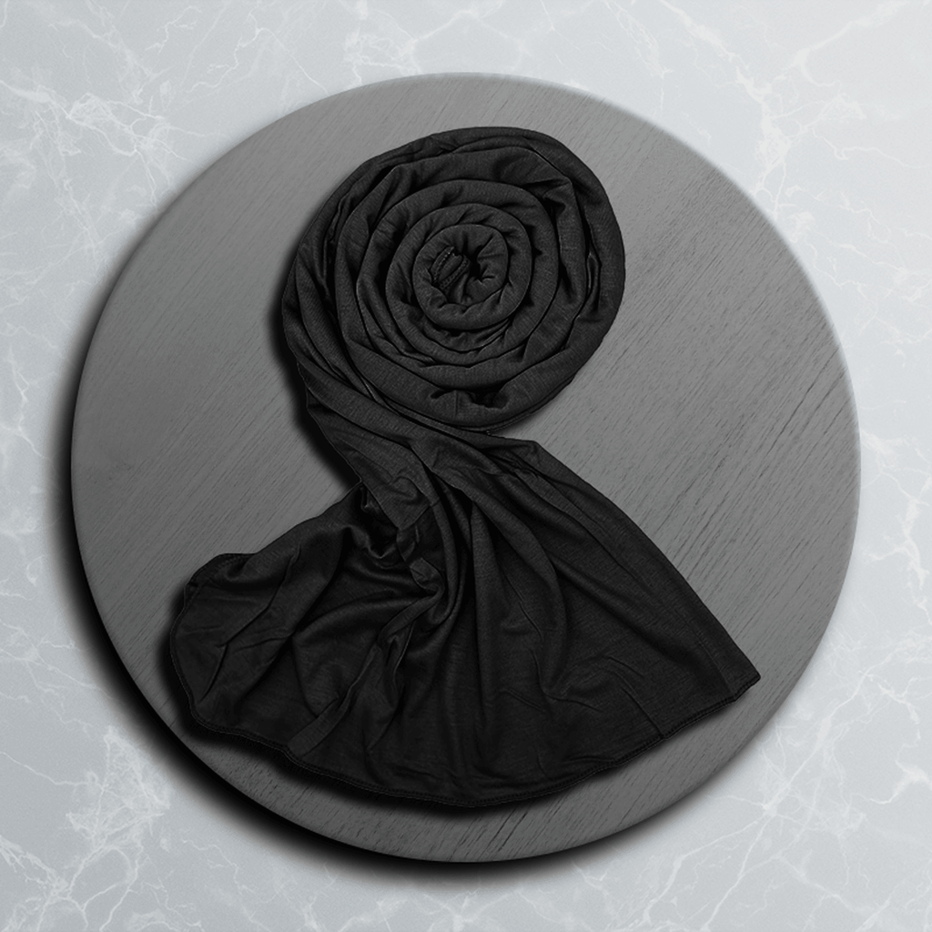 Women’s Black Jersey Scarf USA – Comfortable Everyday Hijab