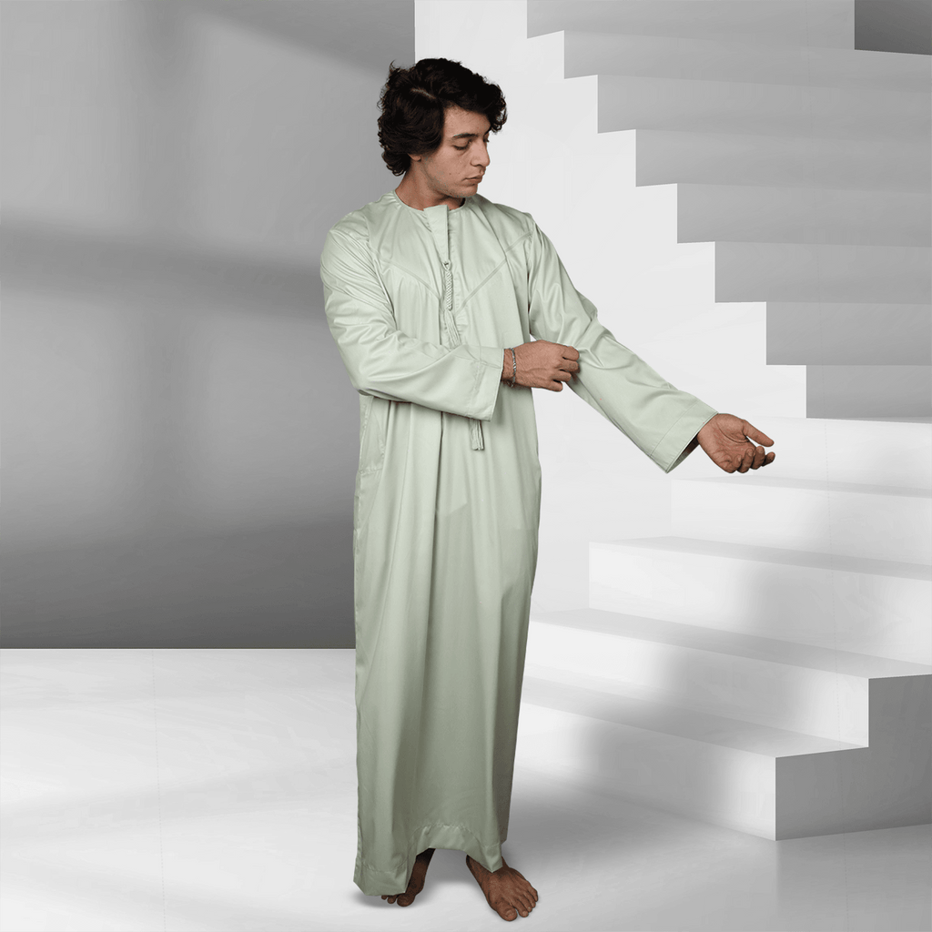 Shop Green Mist Emirati Thobe for Men Online