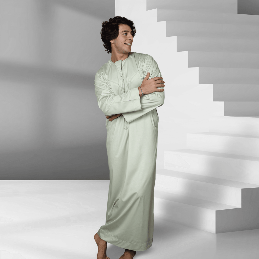 Buy Green Mist Emirati Thobe Online