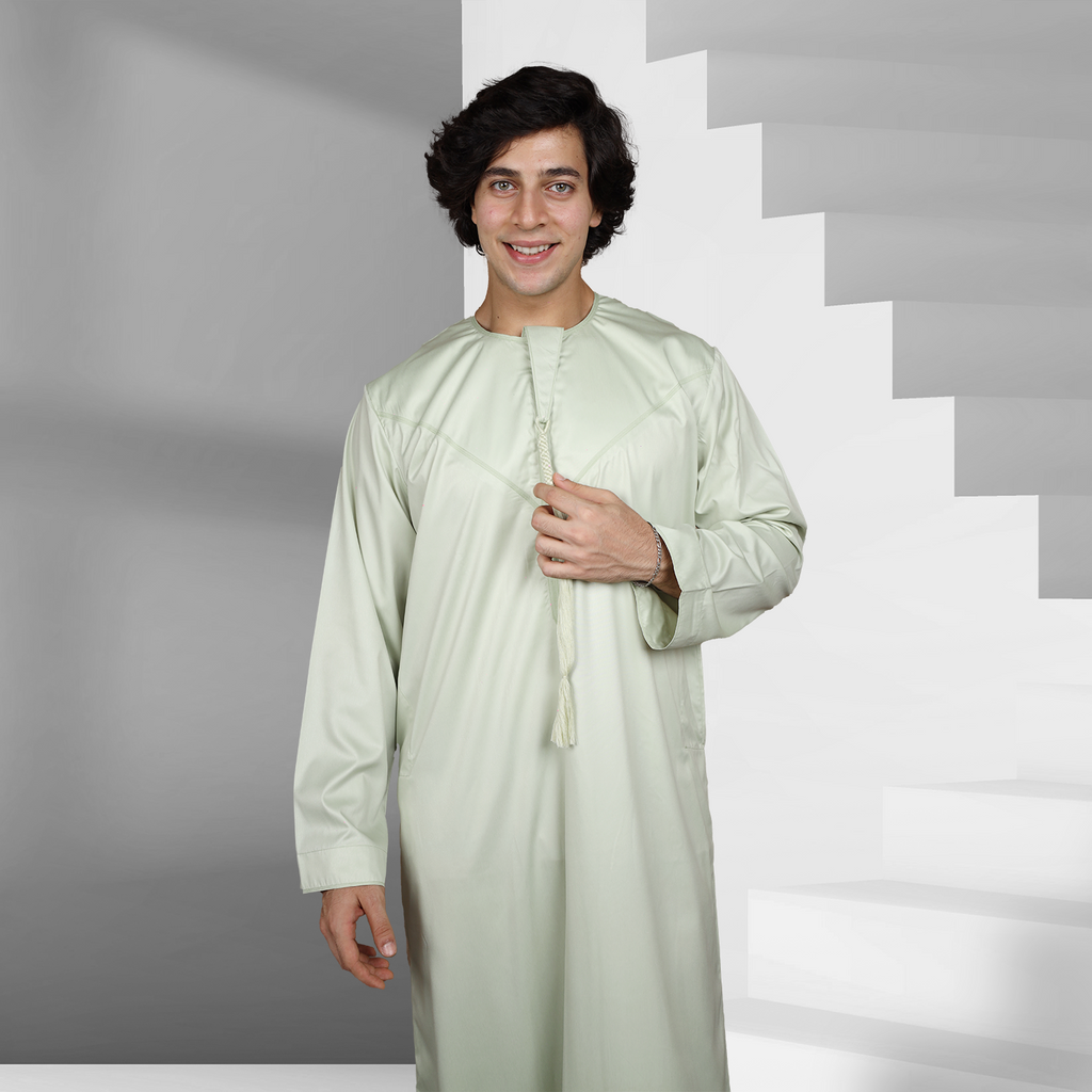 Buy Green Mist Emirati Thobe for Men Online
