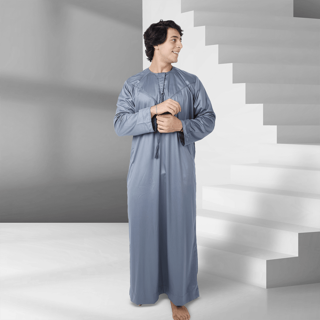 Grey Emirati Thobe for Men Online
