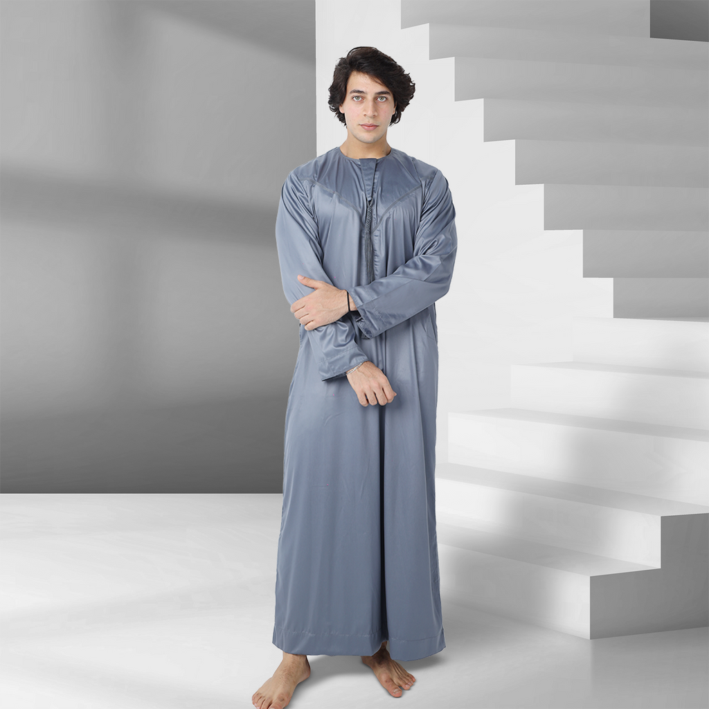 Grey Emirati Thobe for Men