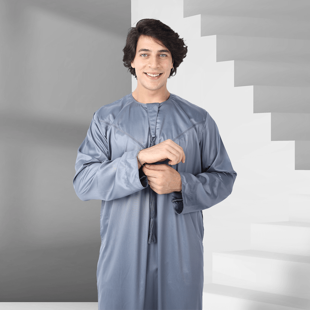 Shop Online Grey Emirati Thobe for Men