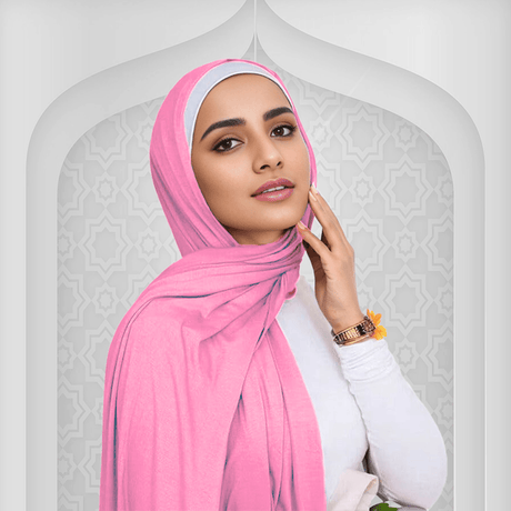 Pink Jersey Scarf for Women USA – Soft and Comfortable Hijab