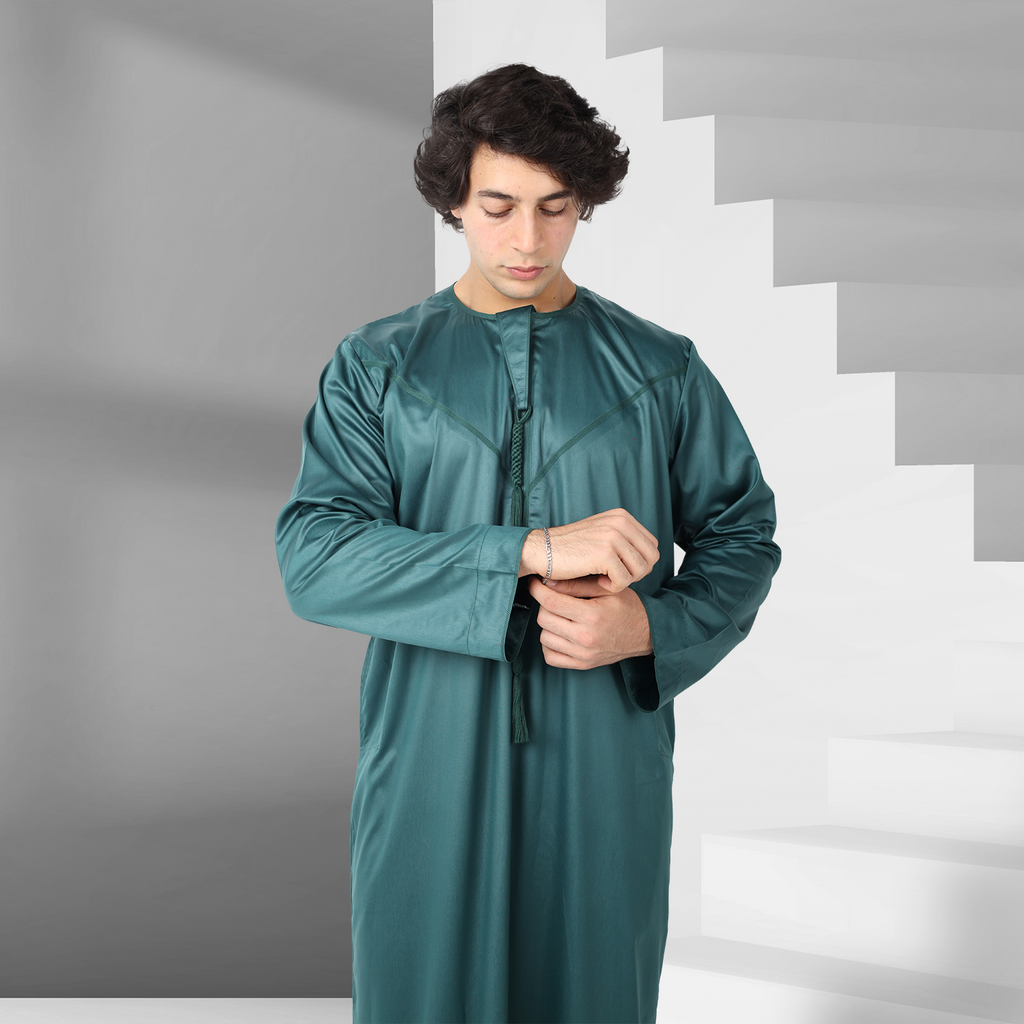 Buy Mineral Green Emirati Thobe for Men Online