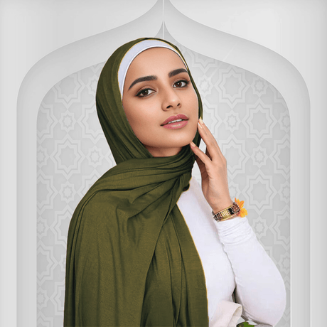 Olive Jersey Scarf for Women USA – Soft and Comfortable Hijab