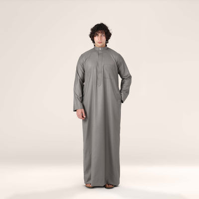 Collar Thobe Anthracite Grey