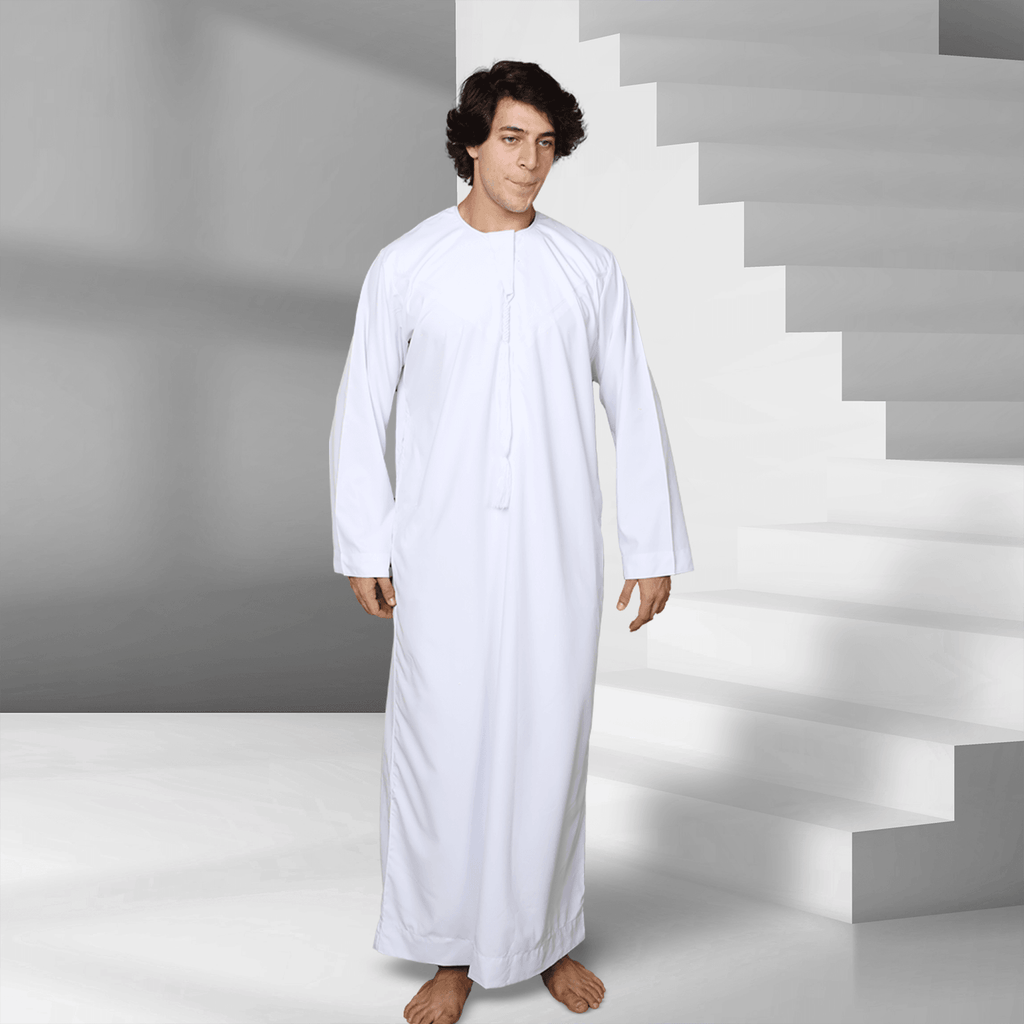 Buy Men' White Emirati Thobe Online