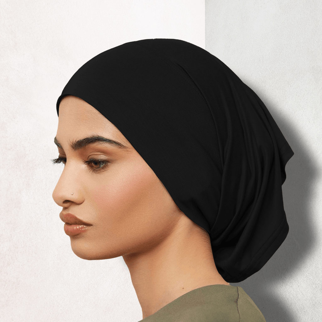 Shop Black Inner Hijab Cap Online