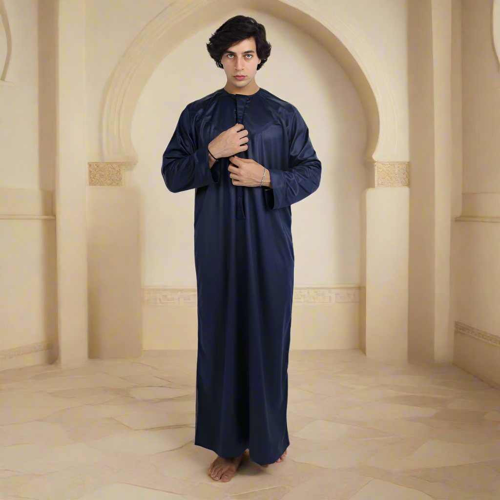 Dark Blue Emirati Thobe