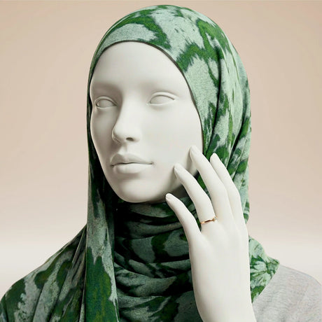 Order Emerald Forest Printed Modal Hijab luxury Islamic scarf USA