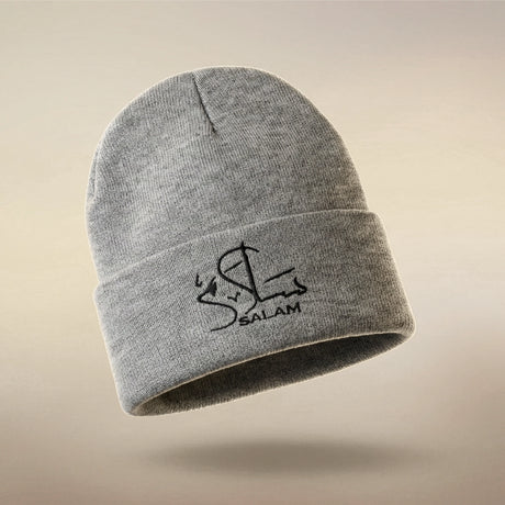 Buy Salam Premium Heather Grey Islamic beanie USA