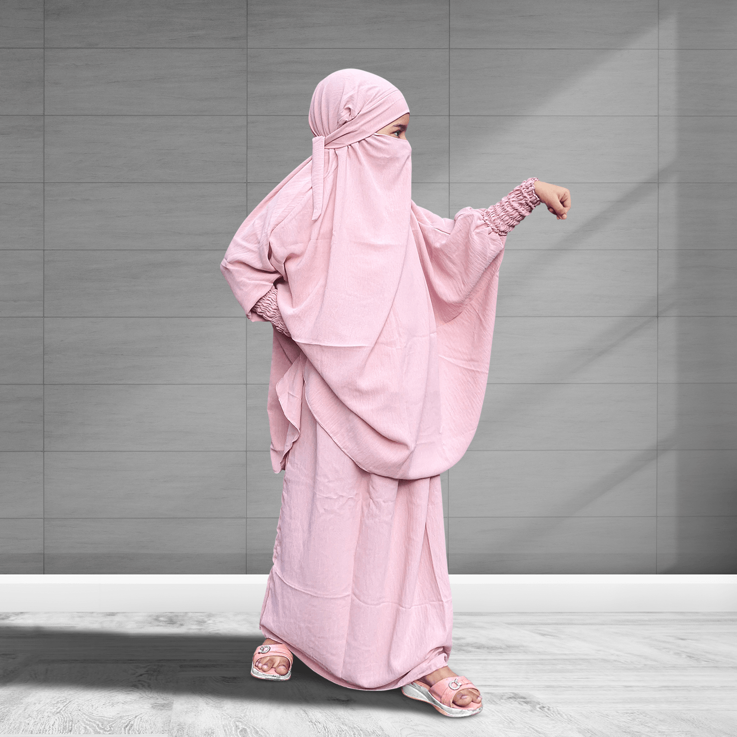Girls Baby Pink Jilbab – Buy Abaya for Girls Online USA