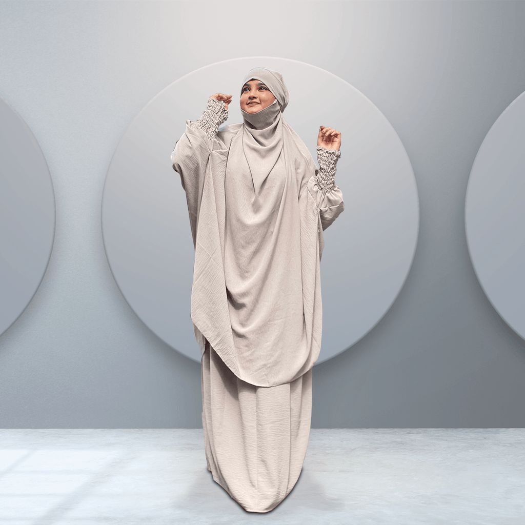Jilbab Abaya in Beige - Shop Abaya for Women Online in USA Alhaya Fashion Jilbab Abaya in Beige - Shop Abaya for Women Online in USA Alhaya Fashion