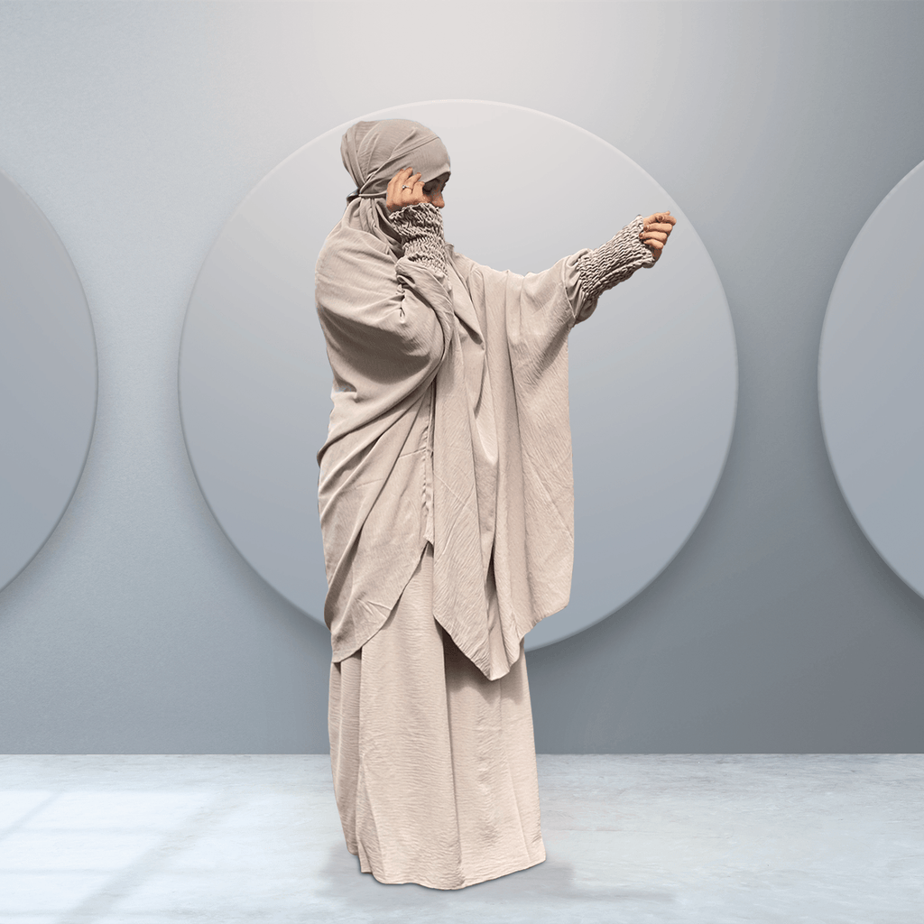 Jilbab Beige with Hijab