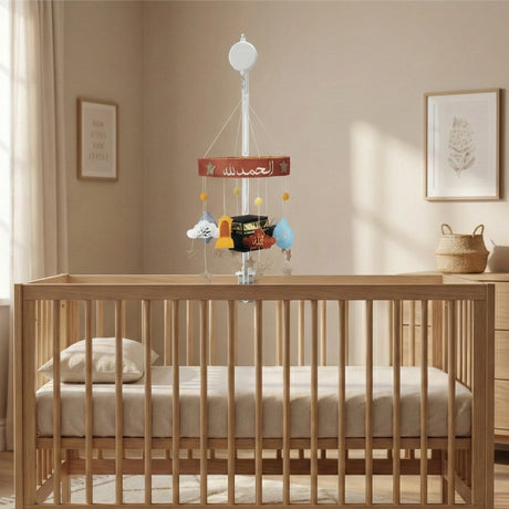 Kaaba Baby Mobile with 'Alhamdulillah'
