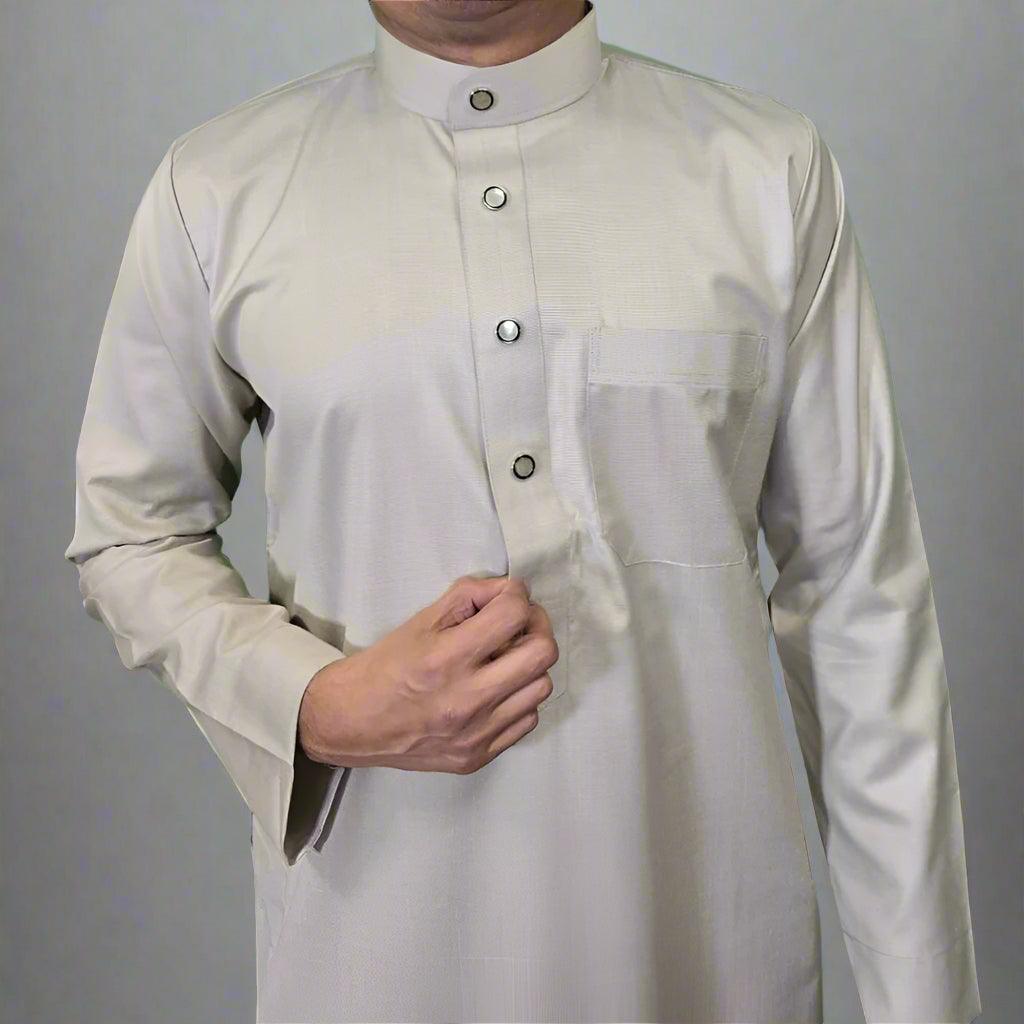 Buy Classic Collar Light Brown Thobe