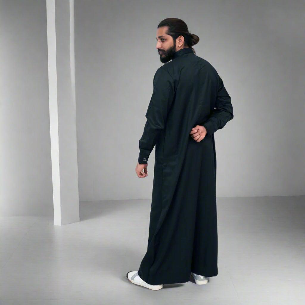 Buy Midnight Elegance Black Thobe for Men Online