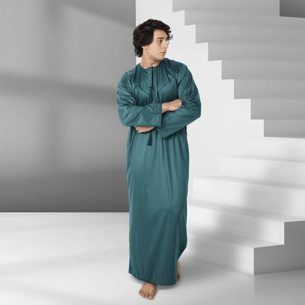 Buy Mineral Green Emirati Thobe for Men