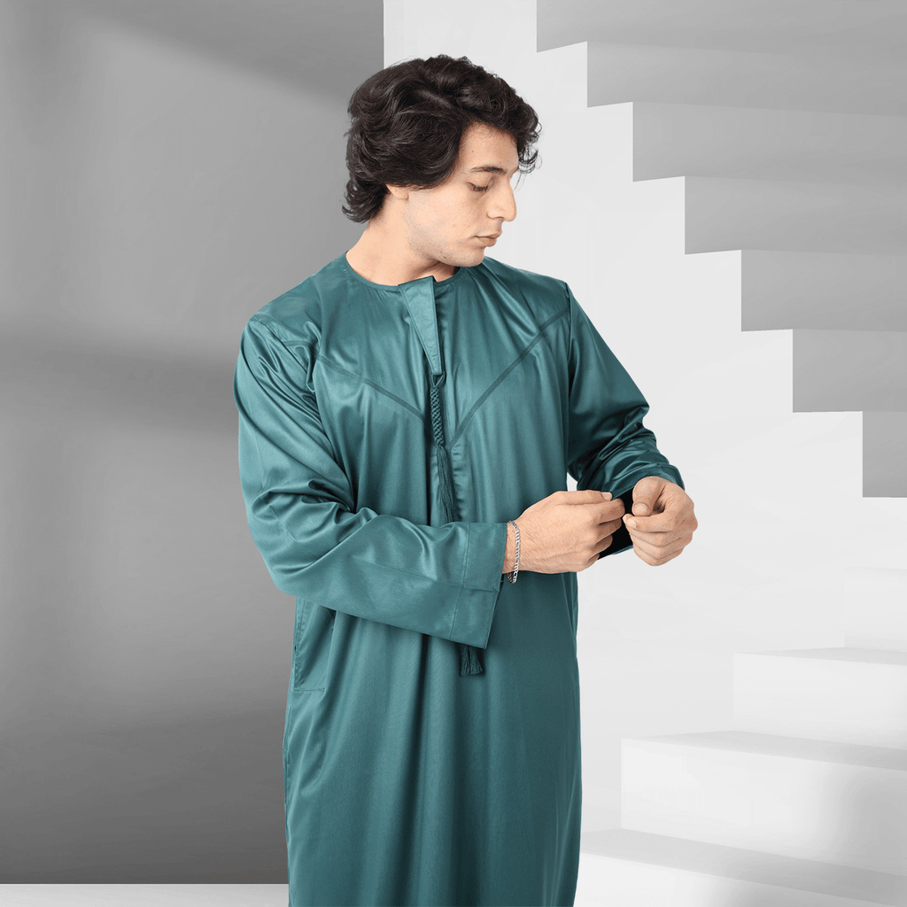 Men's Mineral Green Emirati Thobe Online