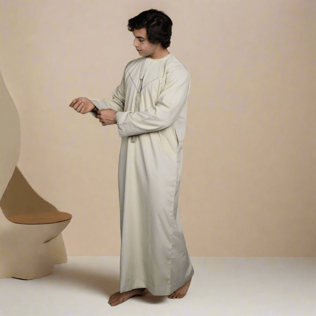 Moon Mist Thobe for Kids Father-Son Matching Thobe Set