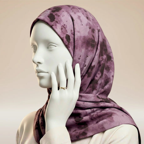 Order Mulberry Royale Printed Modal Hijab premium Islamic scarf USA