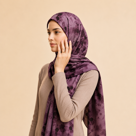 Mulberry Royale Printed Modal Hijab 