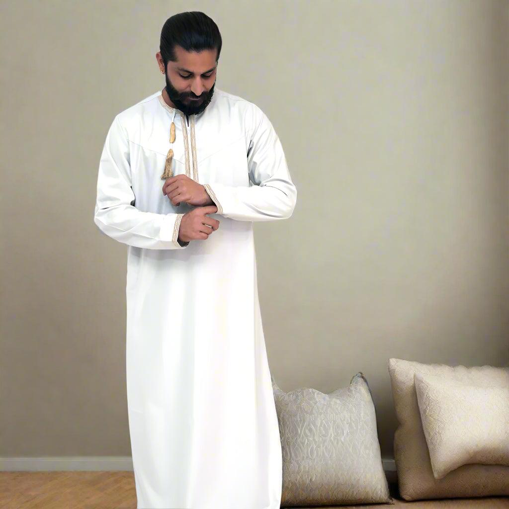 Men's Omani White & Gold