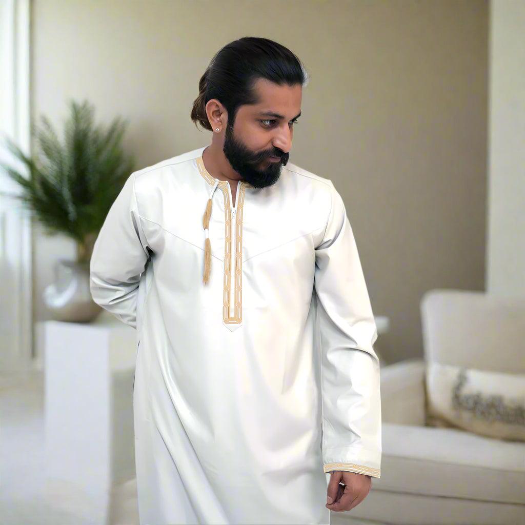 Buy Omani White & Gold