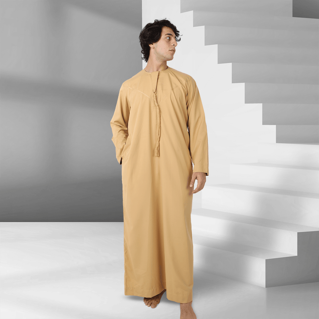 Buy Peach Yellow Emirati Thobe for Men