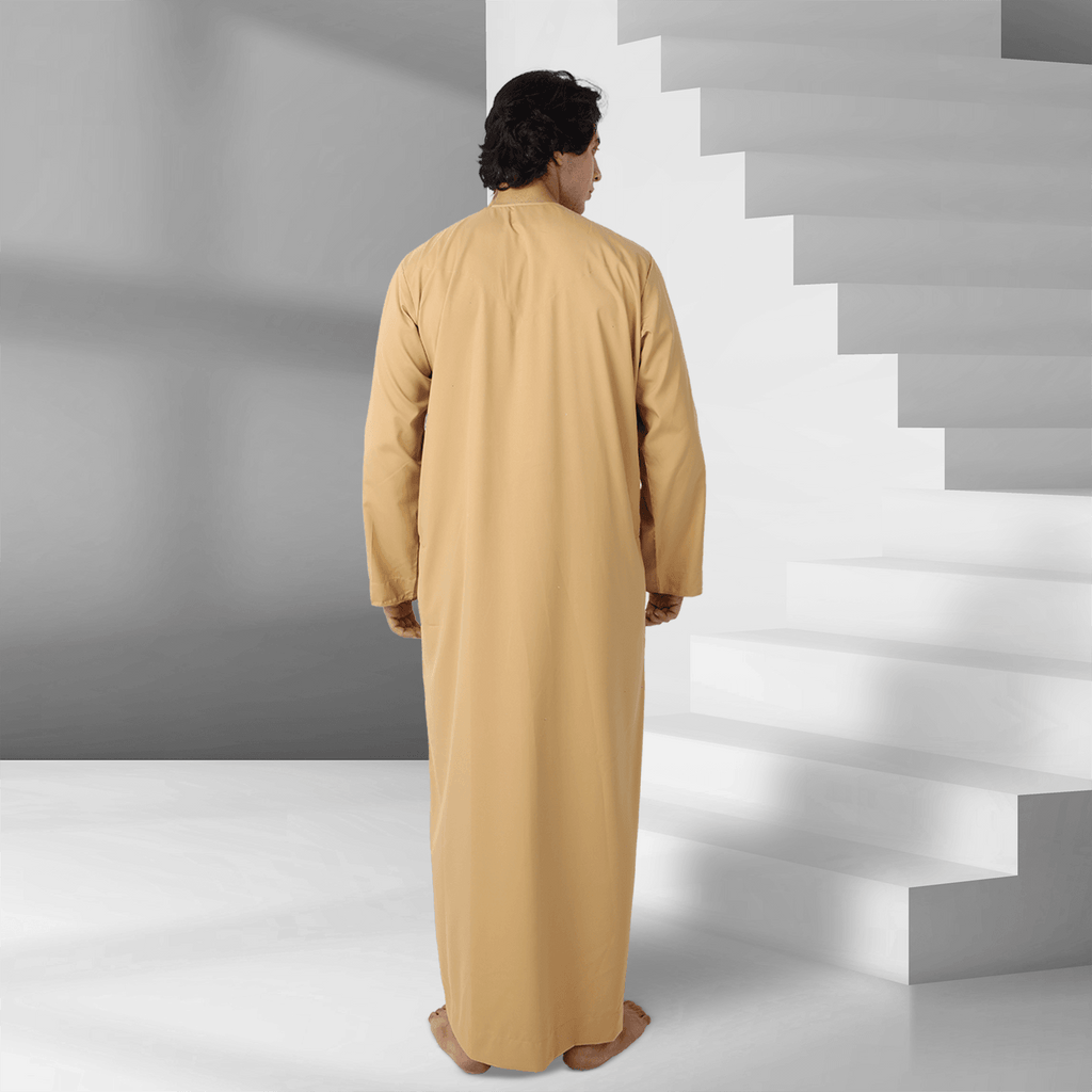 Buy Peach Yellow Emirati Thobe Online