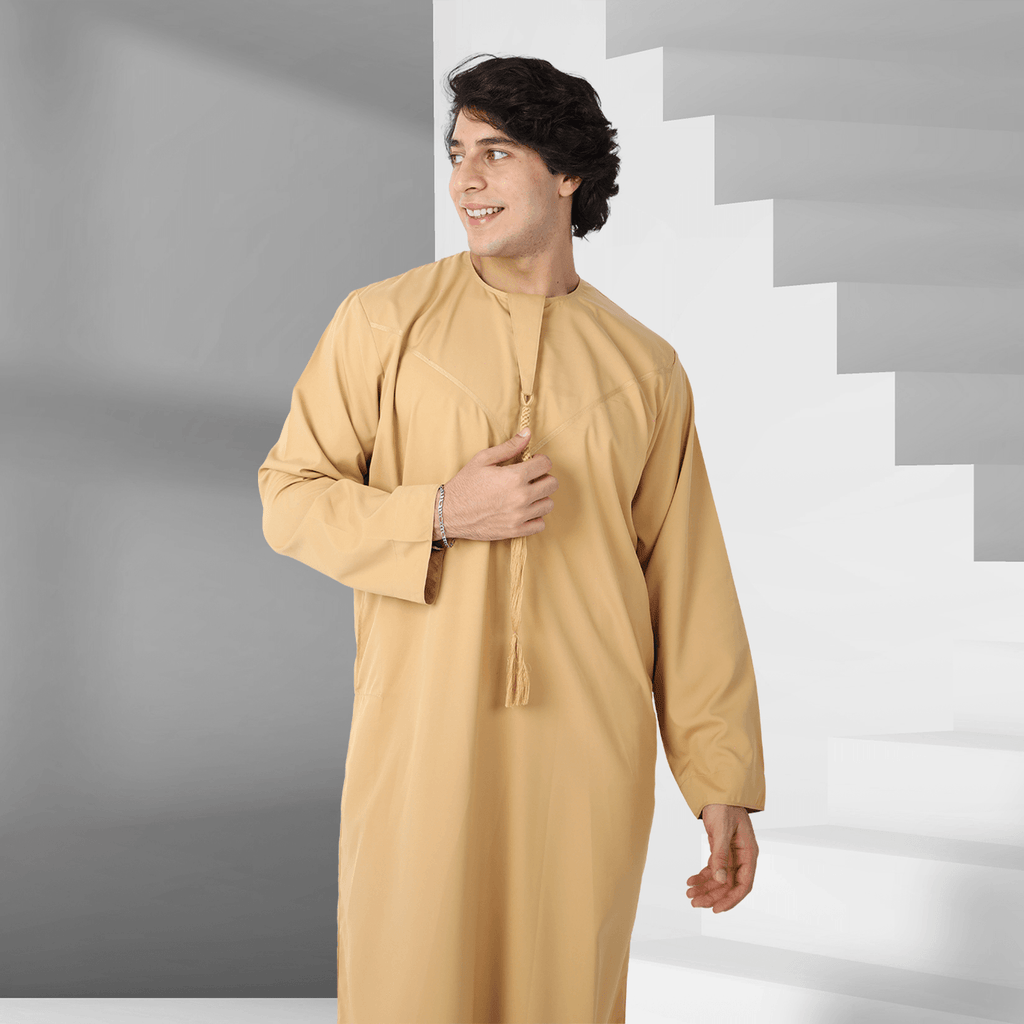 Shop Peach Yellow Emirati Thobe Online