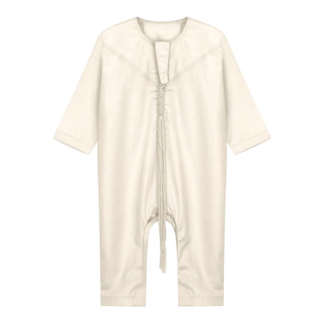 Kids Emirati Thobe Jumper Suit in Pearl Bush