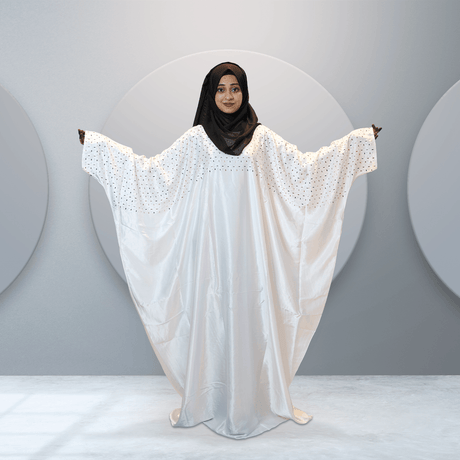 Pearl White Abaya for Women