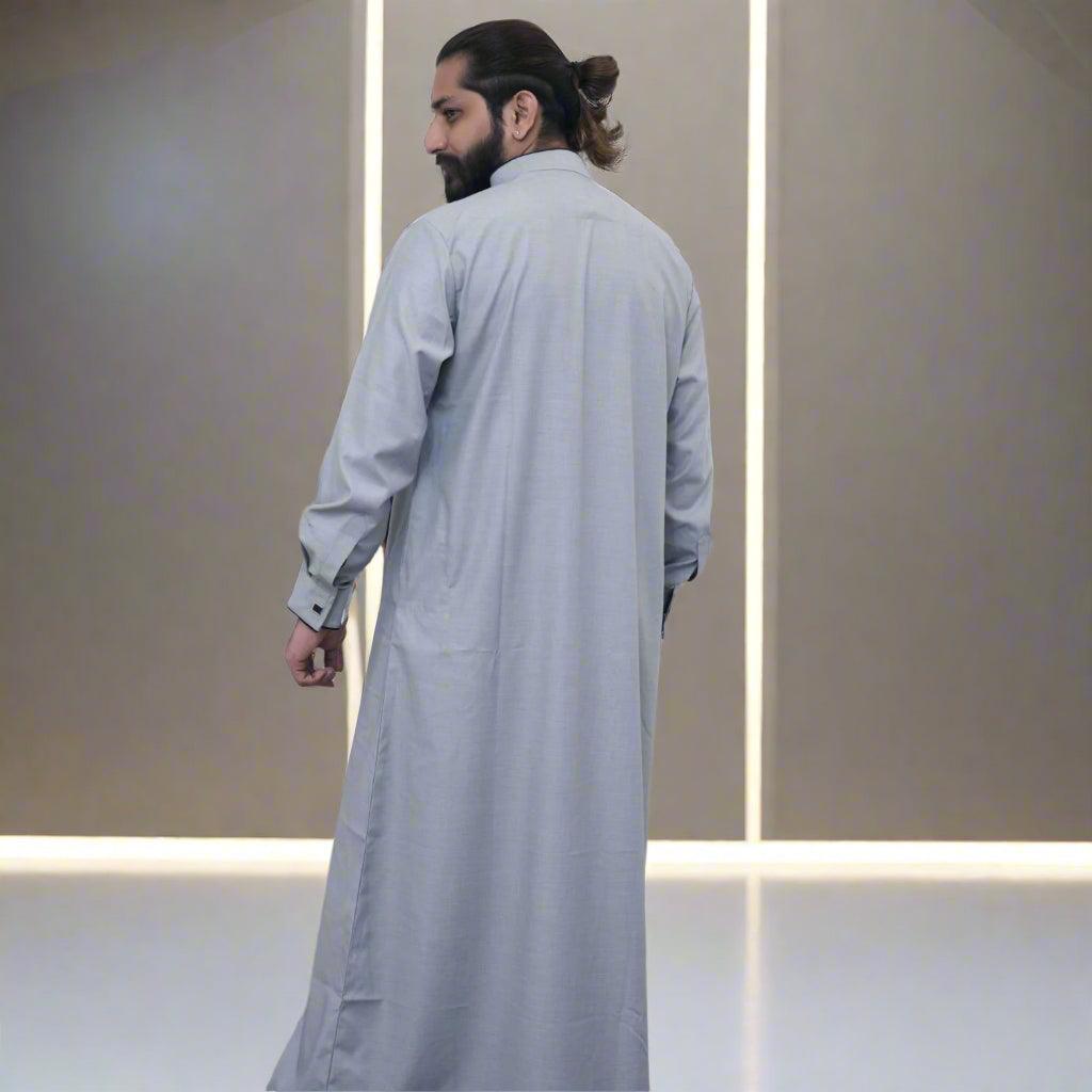Prestige Thobe Platinum Grey for Men