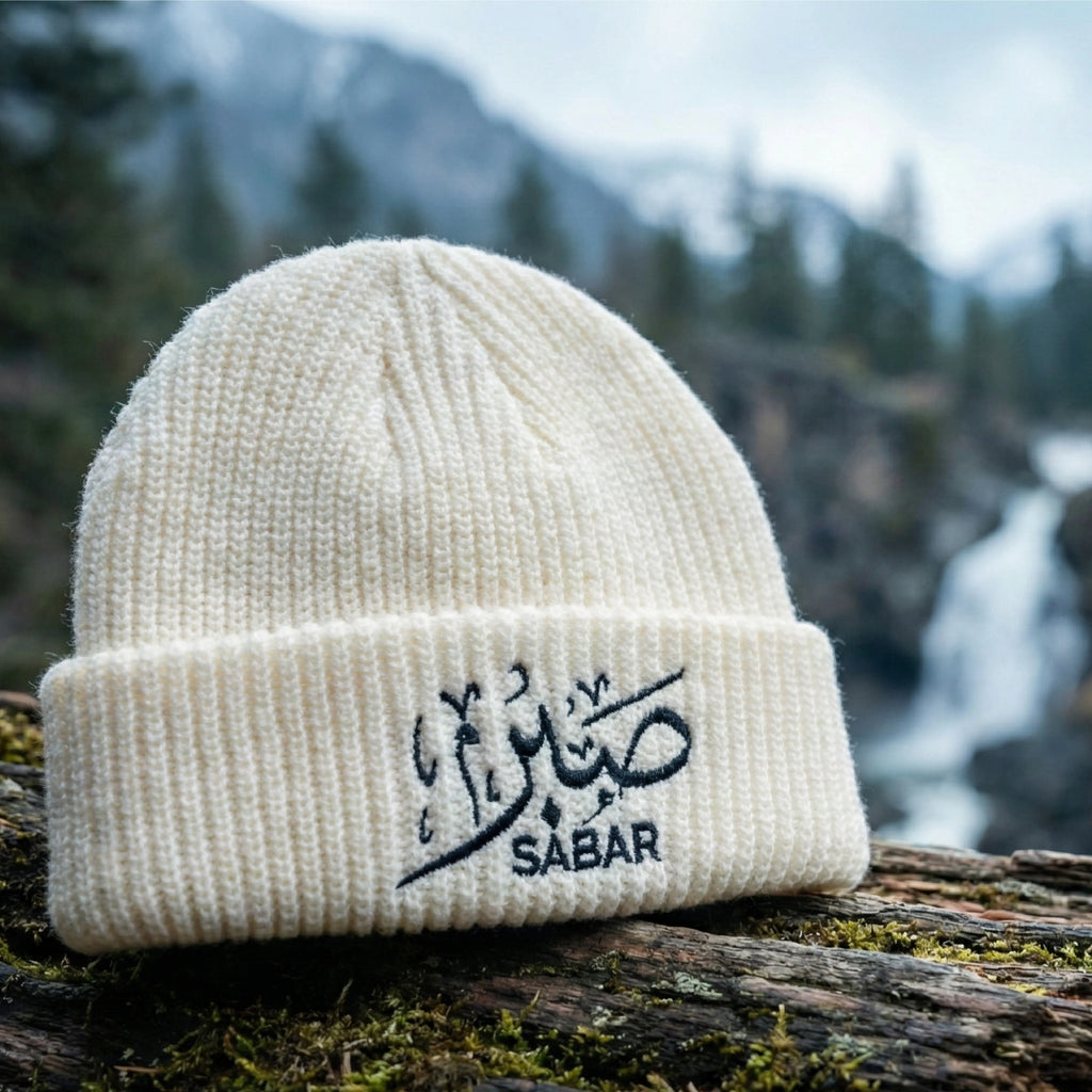 Sabar Skull Beanie White – Above Ear Minimal Beanie USA – Alhaya Fashion