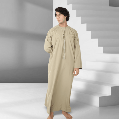 Buy Soft Amber Emirati Thobe for Men Online