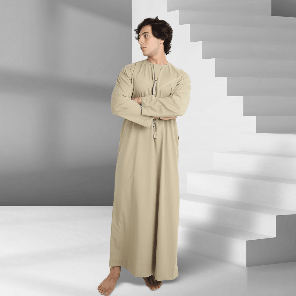 Shop Soft Amber Emirati Thobe for Men Online