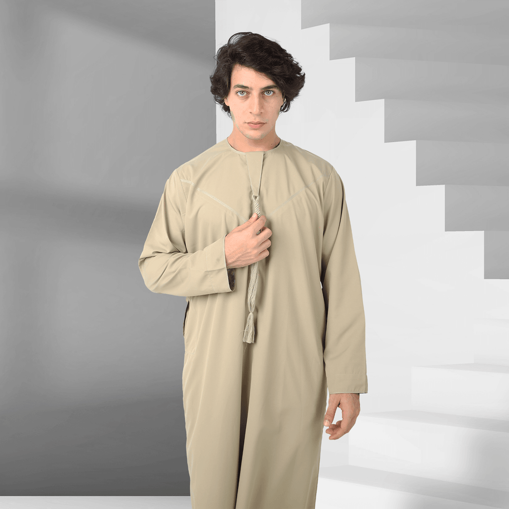 Buy Soft Amber Emirati Thobe for Men