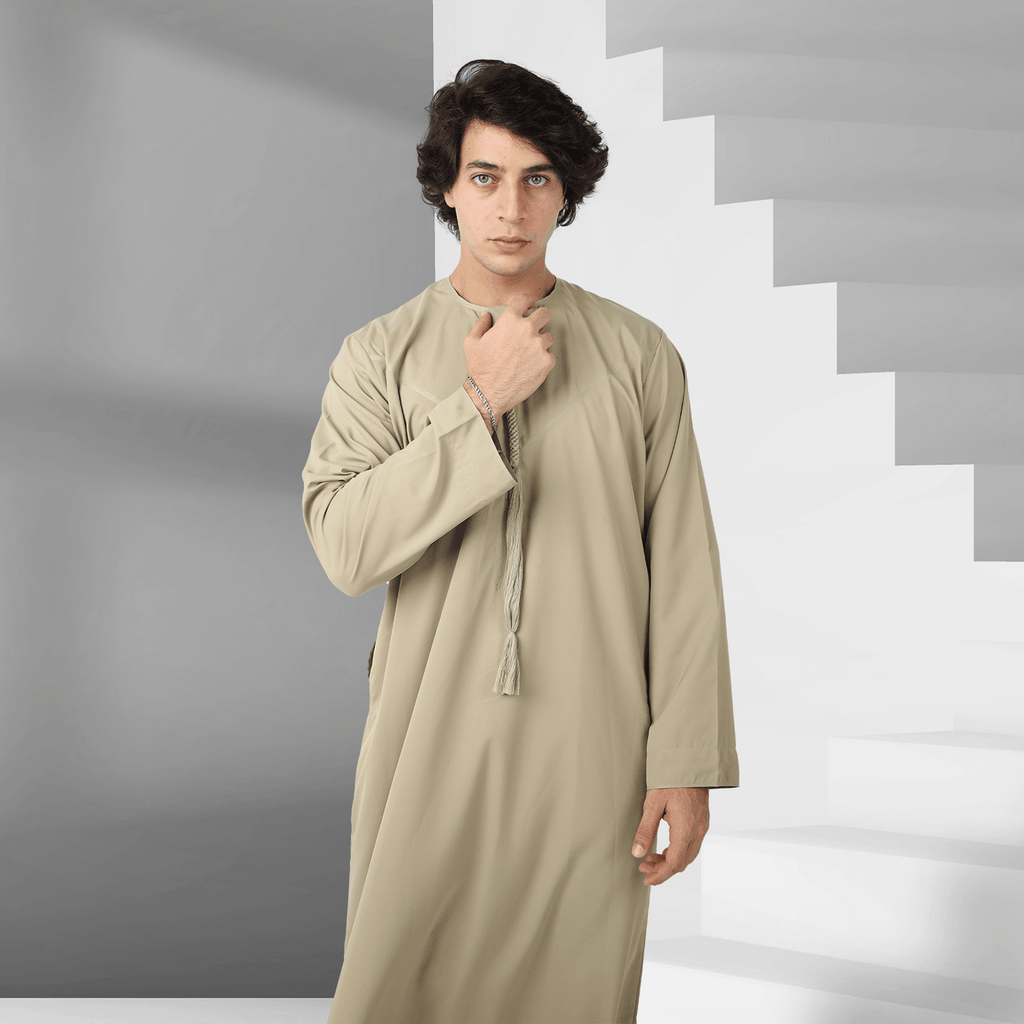 Shop Soft Amber Emirati Thobe for Men