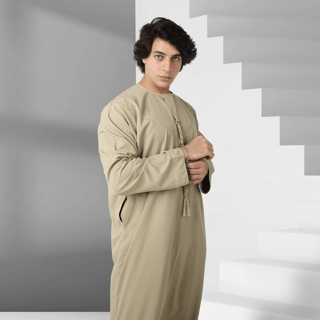 Buy Soft Amber Emirati Thobe Online