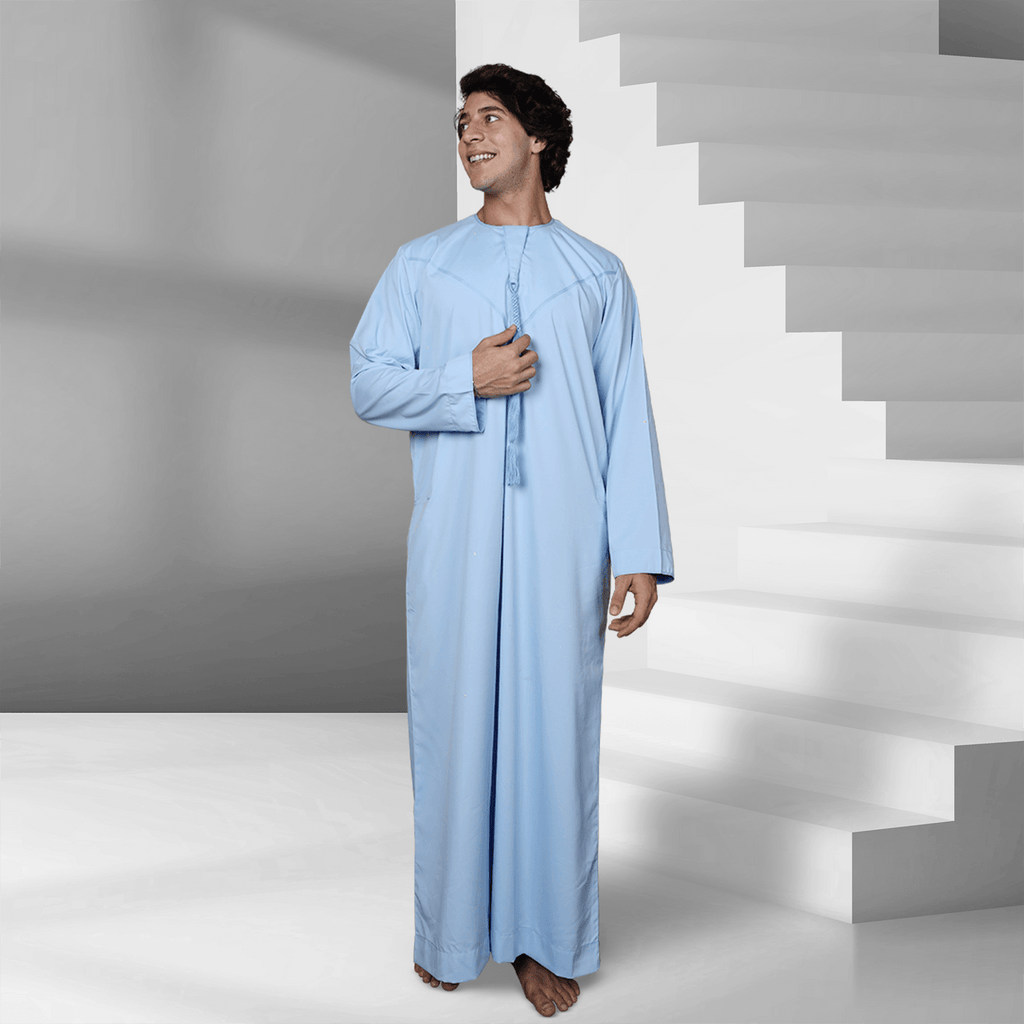 Shop Tropical Blue Emirati Thobe for Men Online