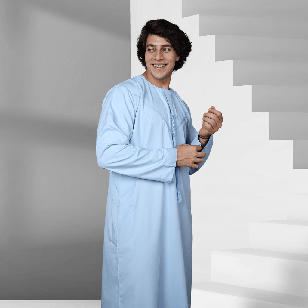 Men's Tropical Blue Emirati Thobe Online